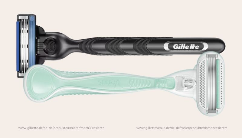 Gillette Venus as an example of sub-brands with a moderate distance from the umbrella brand