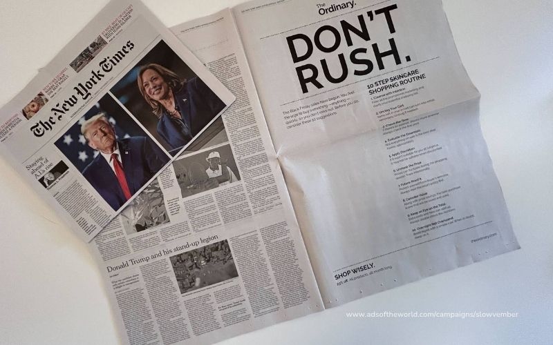 The Ordinary Slowvember Kampagne