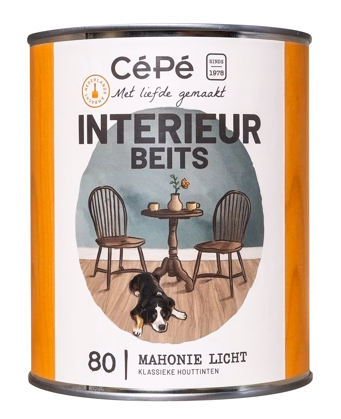 CéPé kleurbeits Mahonie Licht 80 – blik 1 liter