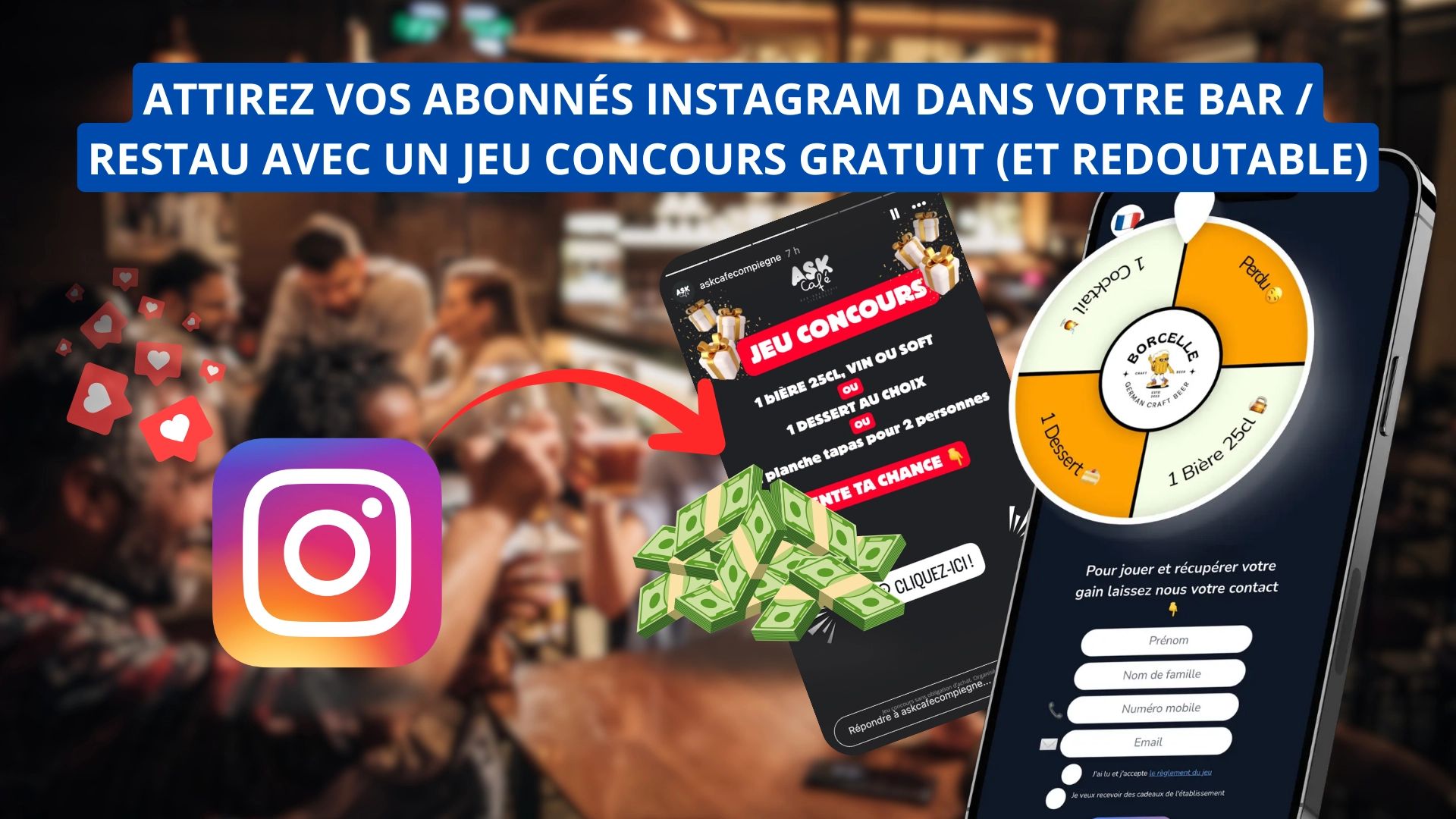 Attirez vos abonnés Instagram dans votre bar / restau avec un jeu concours gratuit (et redoutable)