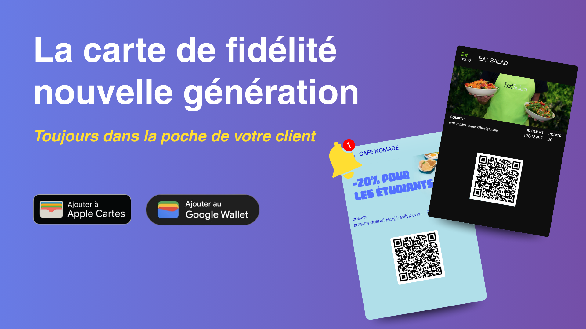 Basilyk lance sa carte de fidélité digitale intégrée au Wallet des clients