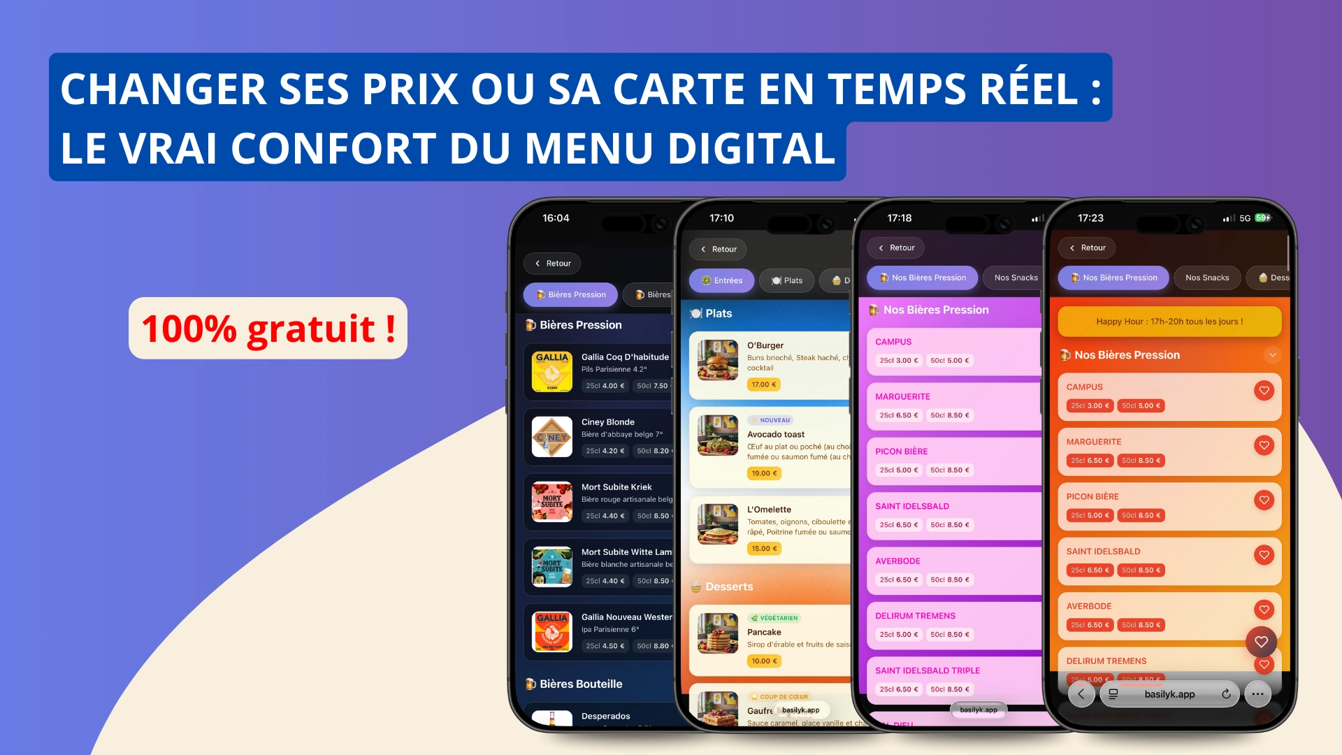 Changer ses prix ou sa carte en temps réel : le vrai confort du menu digital