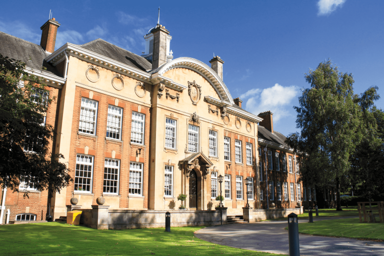 CATS Global School Holborn historic facade during external restoration, London