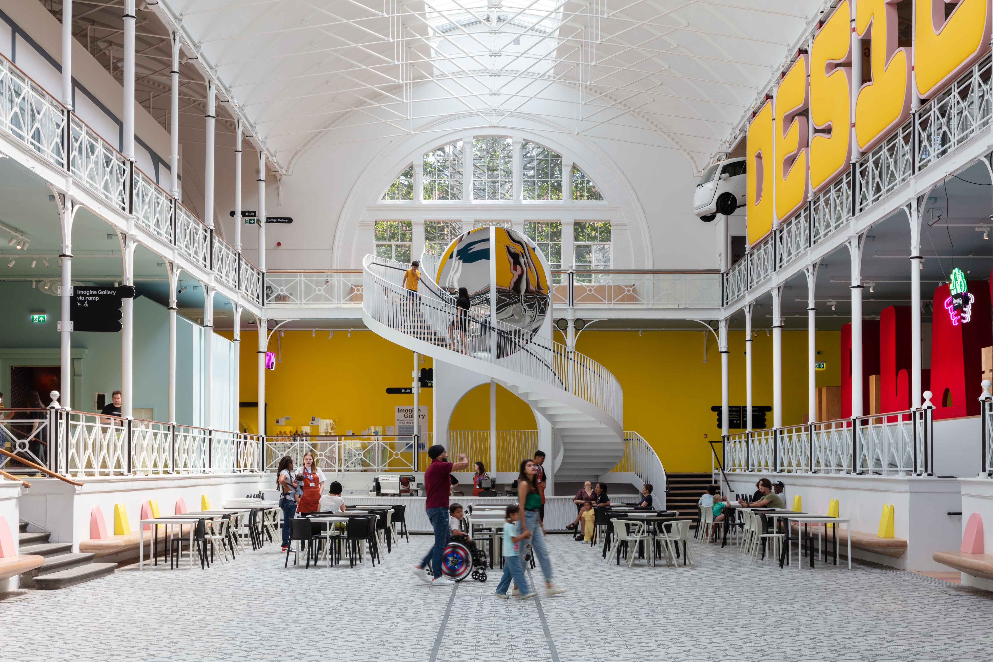 Young V&A museum interior, Bethnal Green, London