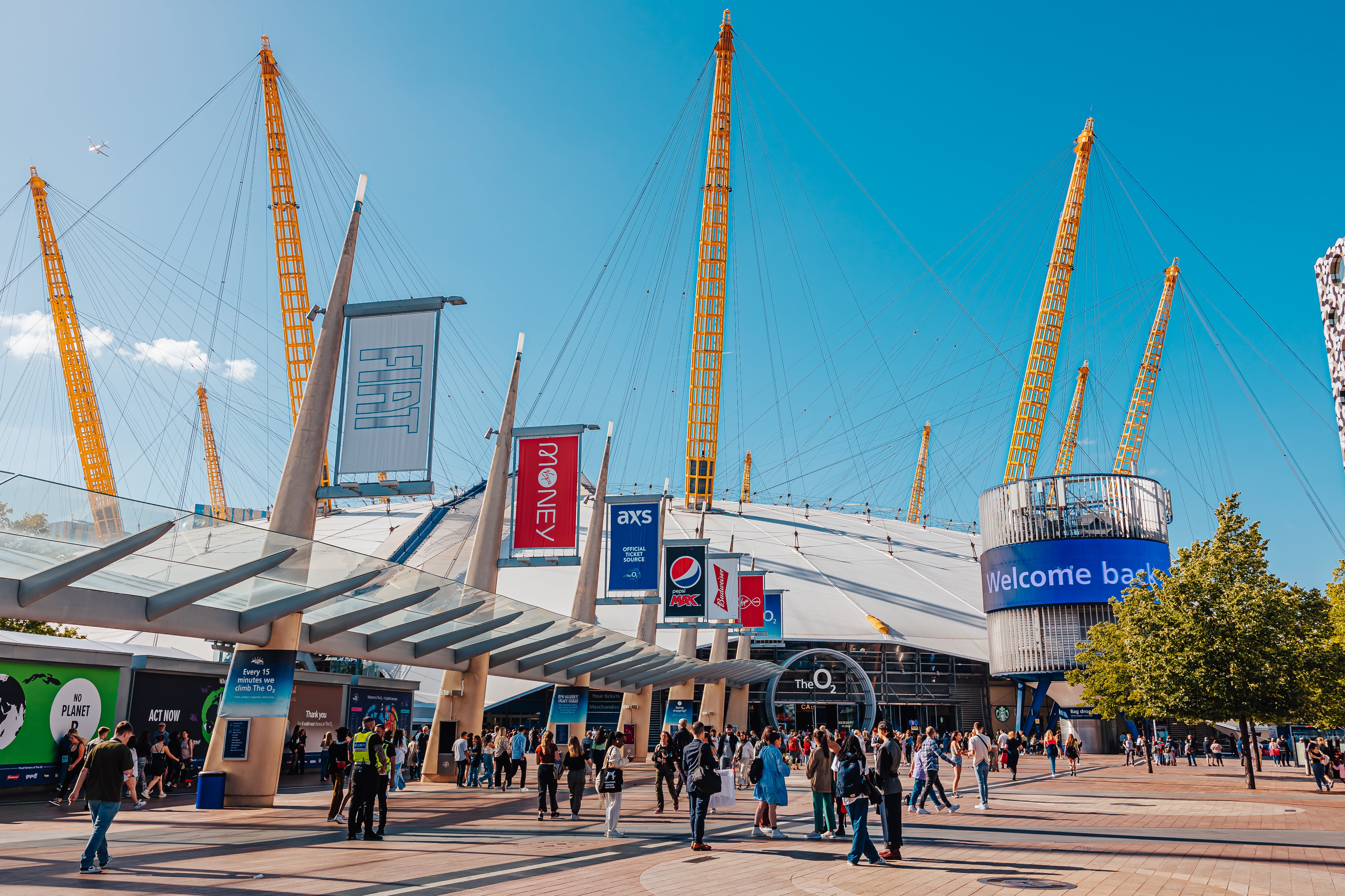 The O2 Arena Greenwich interior during decoration, London