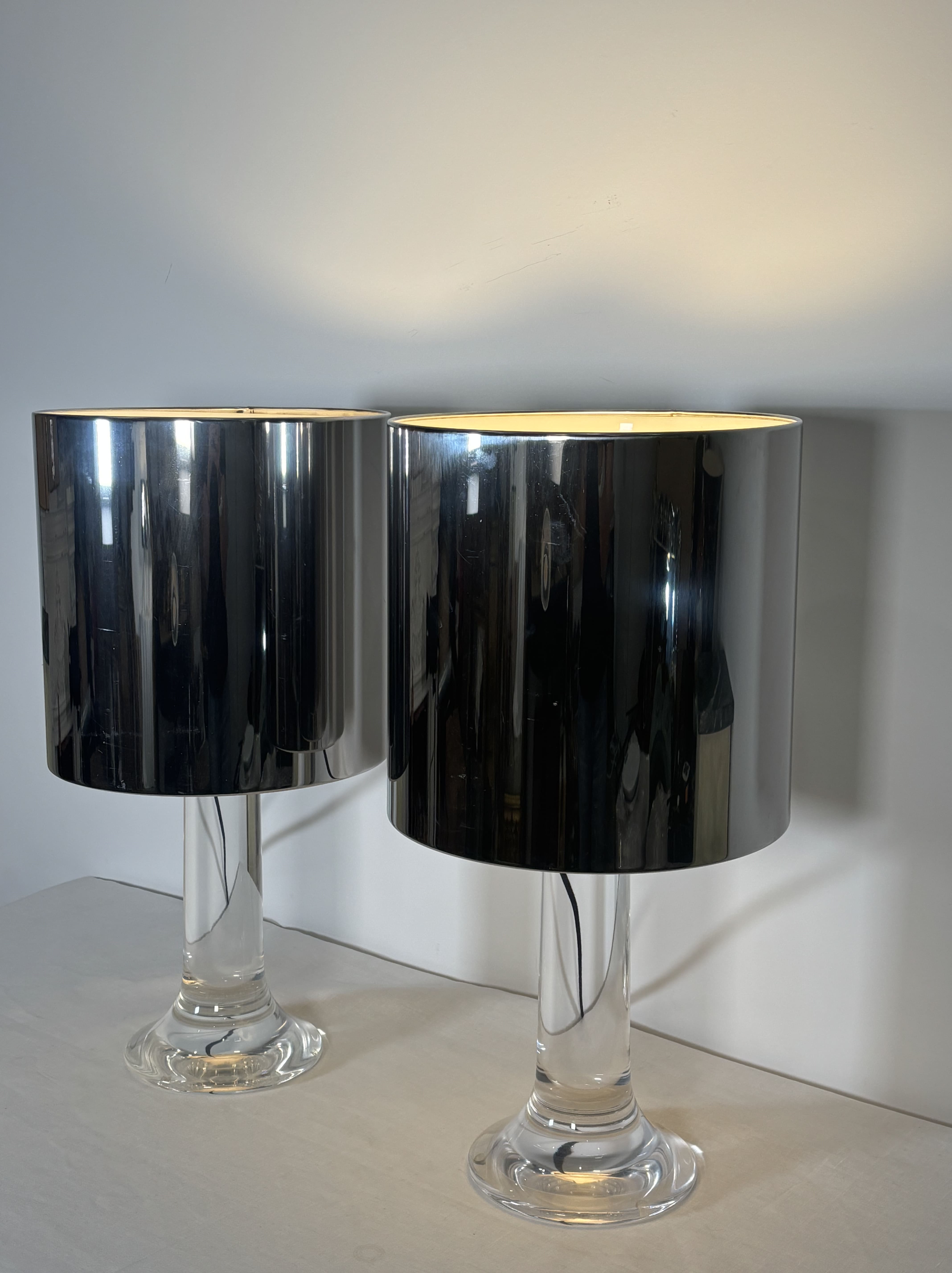 Paire de lampes Harvey Guzzini, Italie, circa 1970