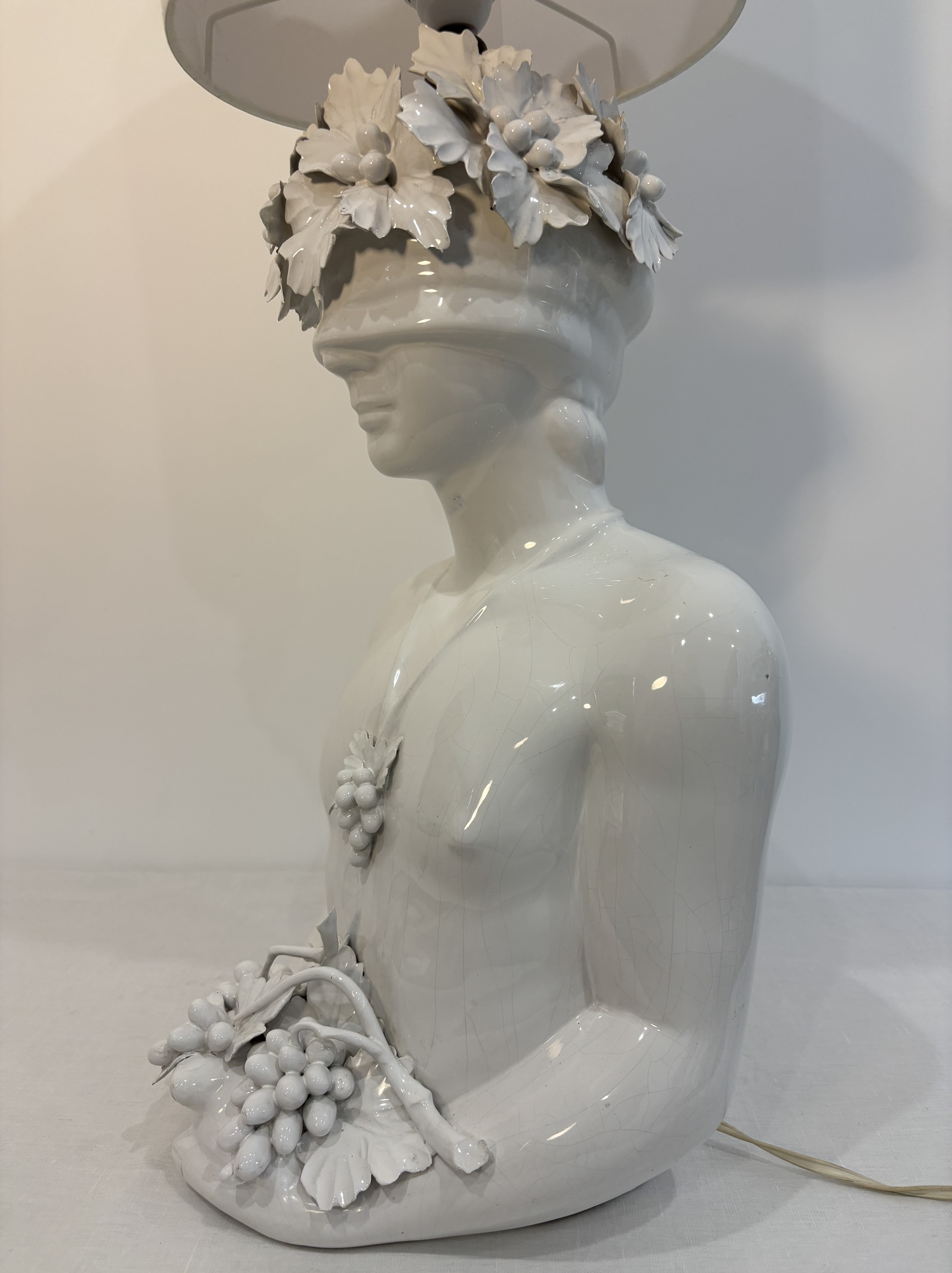 Grande lampe en céramique attribuée à Capodimonte -Italie - circa 1960/1970