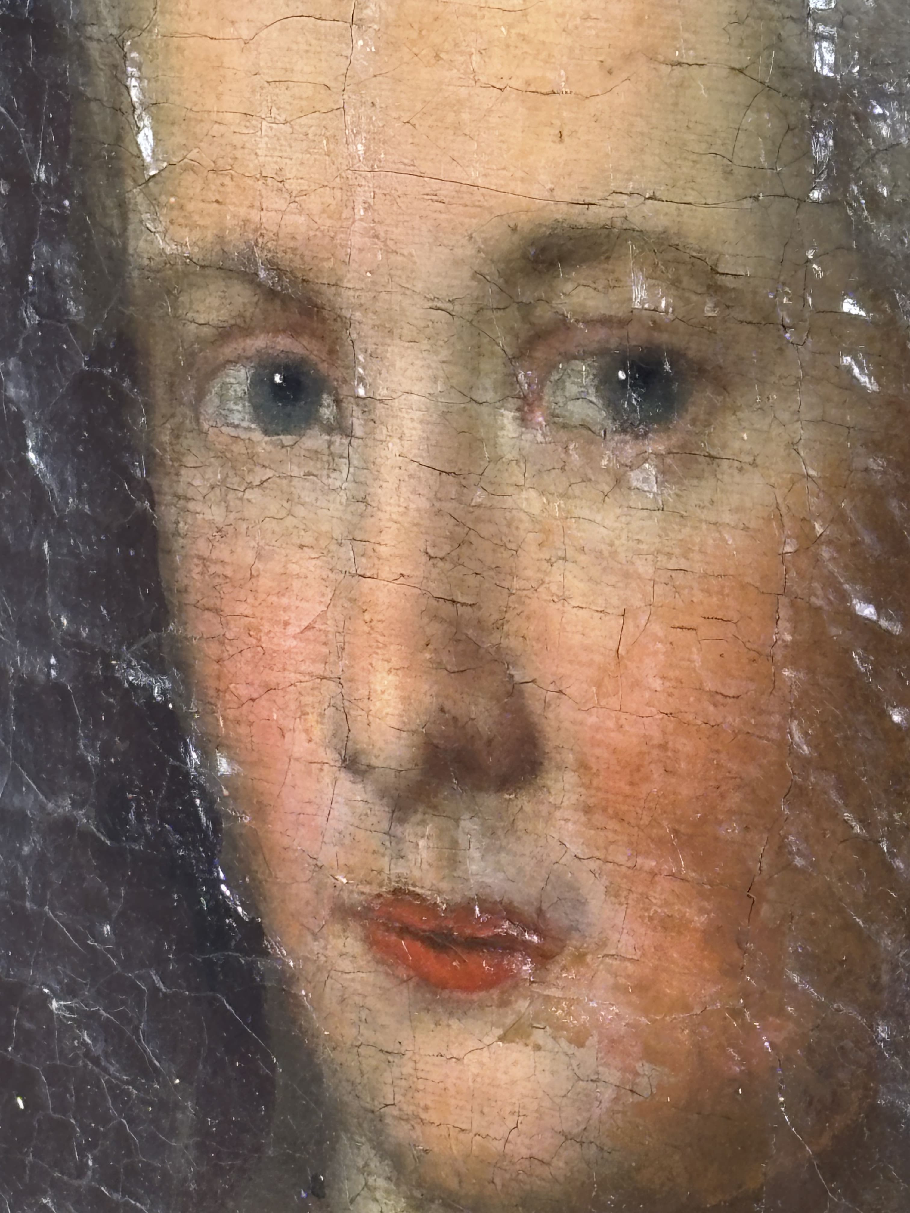 Portrait de femme à la parure de bijoux, Ecole allemande probable, XVIIIe siècle