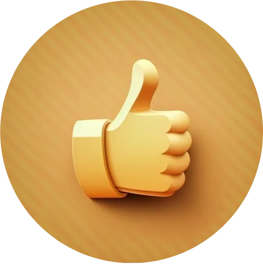 Illustration of thumbs up