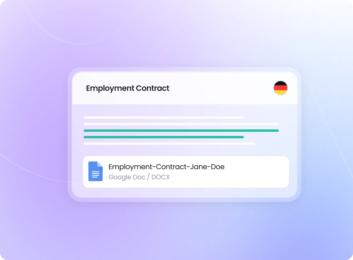 Playroll's contract and document agent