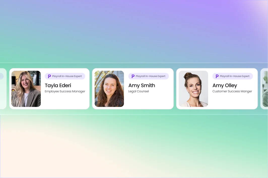 Playroll's dedicated human support people