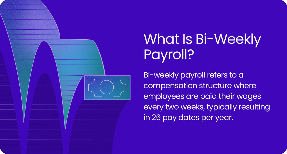 Bi-weekly payroll is the compensation structure where employees are paid their wages every two weeks.