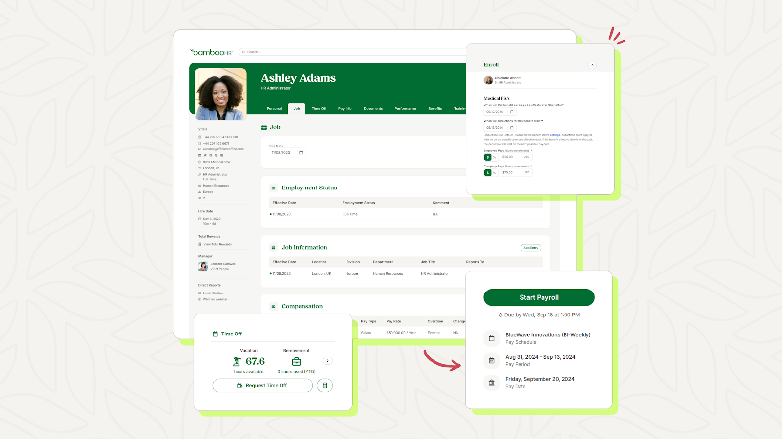 BambooHR Demo - Job Info Tab