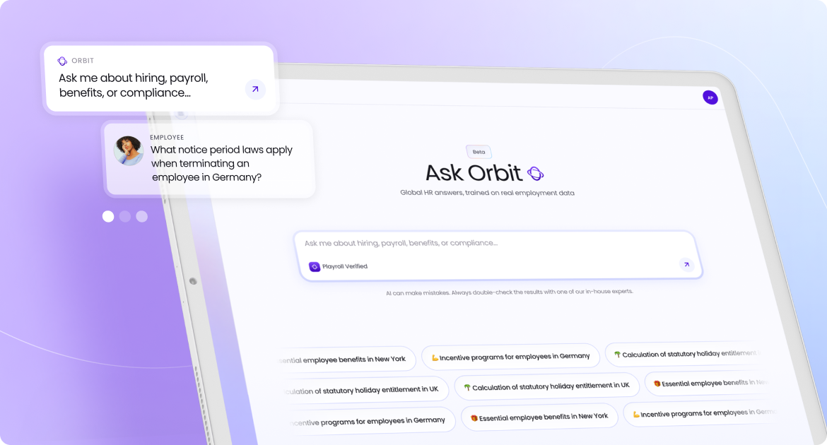 Graphic showing Playroll's AI HRGPT