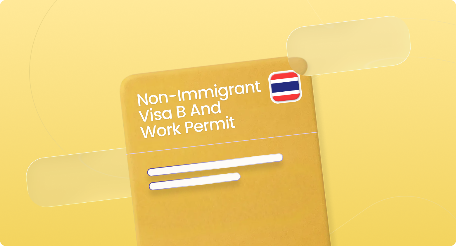 Graphic showing the Non-Immigrant Visa B + Work Permit for Employers