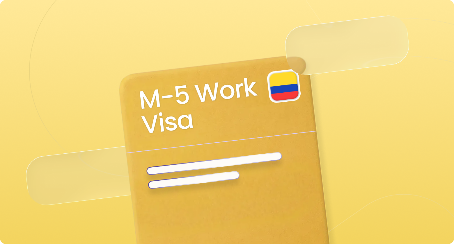 Graphic showing the M-5 Work Visa