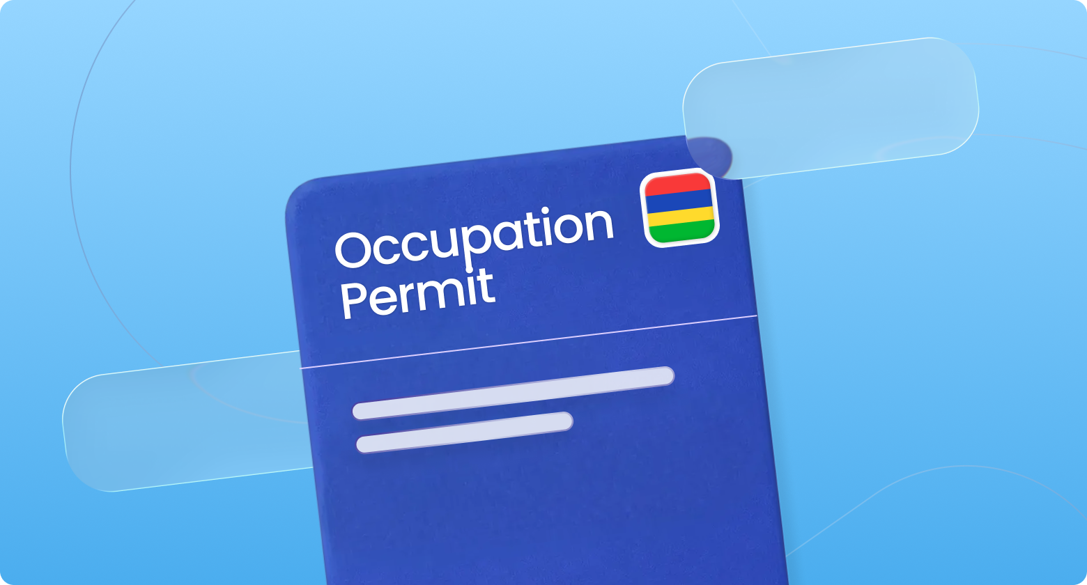 Graphic showing the Occupation Permit