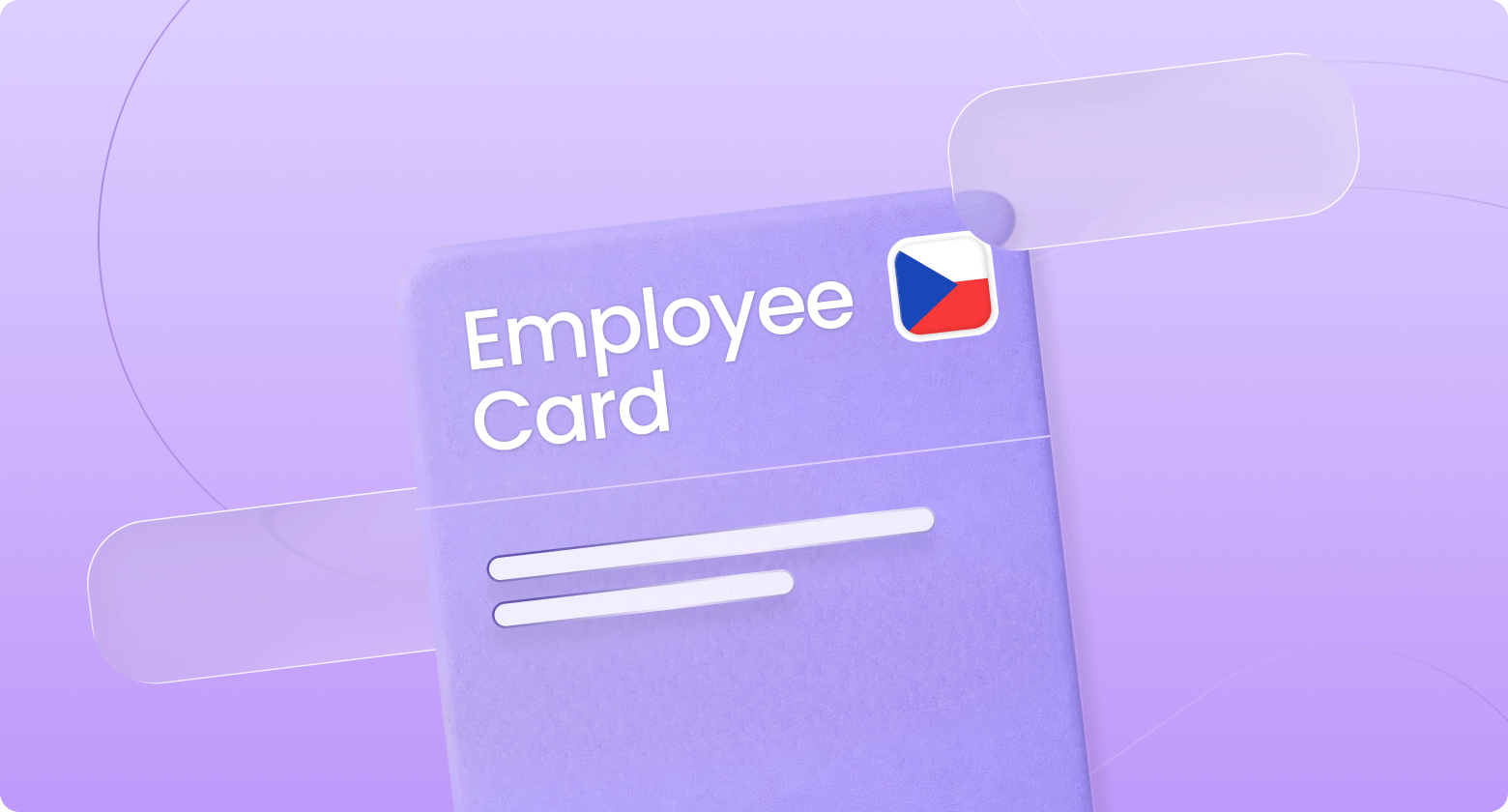 Graphic showing the Employee Card in the Czech Republic