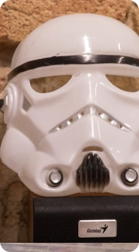white gaming mask