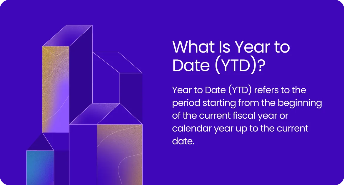 Year to Date (YTD) is the period starting from the beginning of the current fiscal year or calendar year up to the current date. 