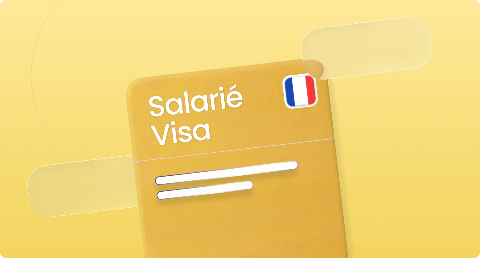 Graphic showing the Salarié Visa