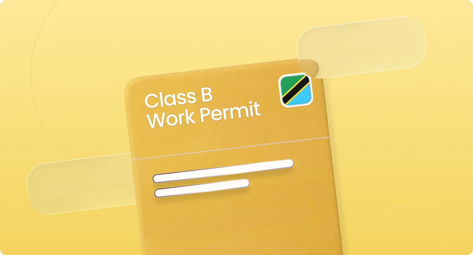 Graphic showing the Class B Work Permit