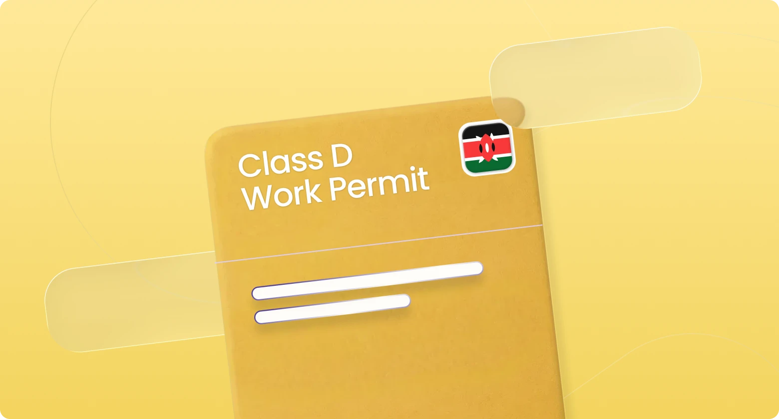 Graphic showing the Class D Work Permit
