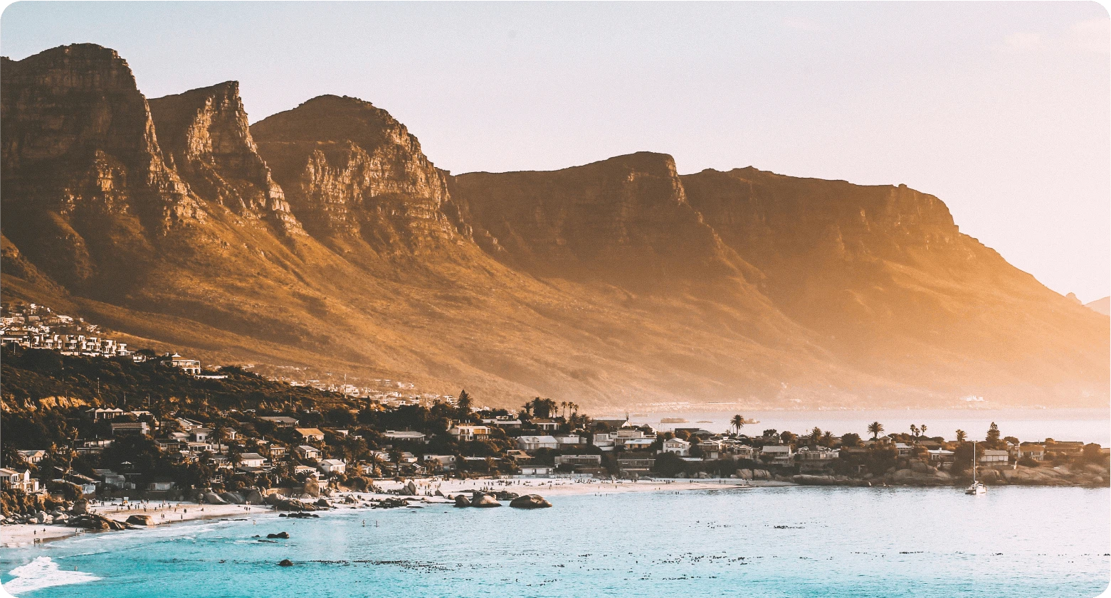 Scenic view of Cape Town, South Africa, symbolizing international employee hiring and payment.