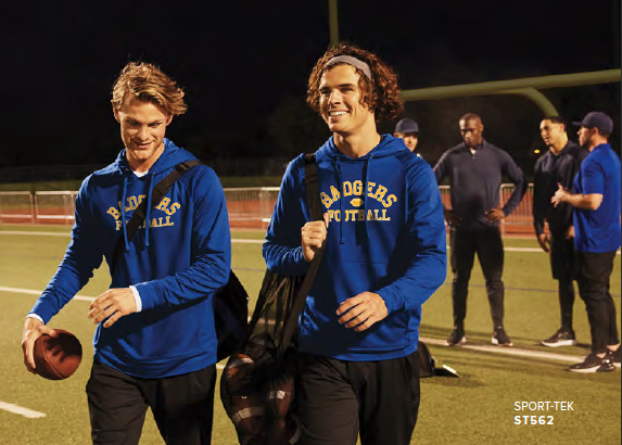A team walking on the field