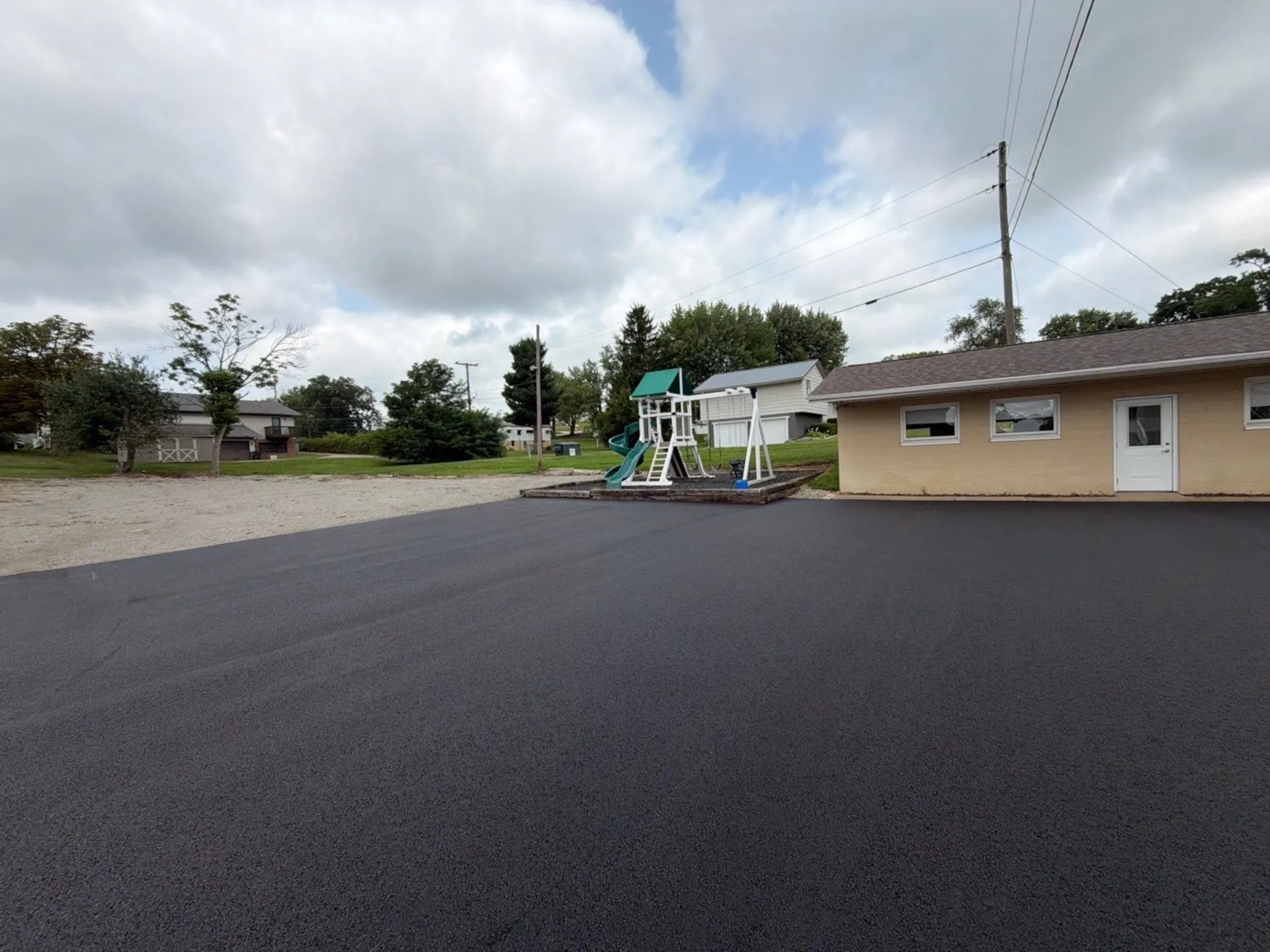 paved asphalt driveway on residential property