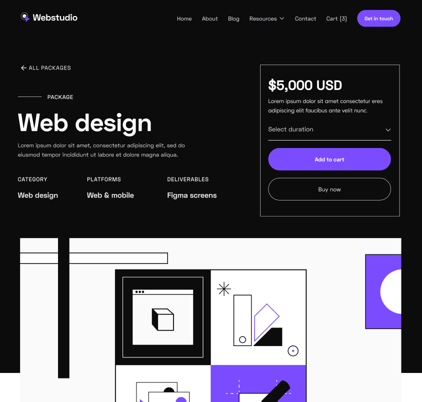 Webstudio X - Package Single Hero - Home Page - Web Design Agency Webflow Template