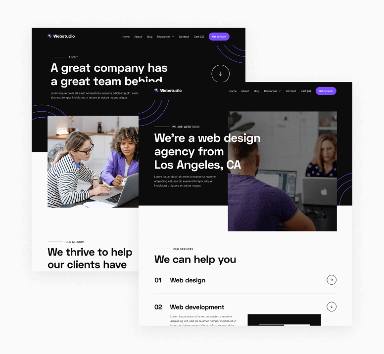 Webstudio X - Pages - Home Page - Web Design Agency Webflow Template