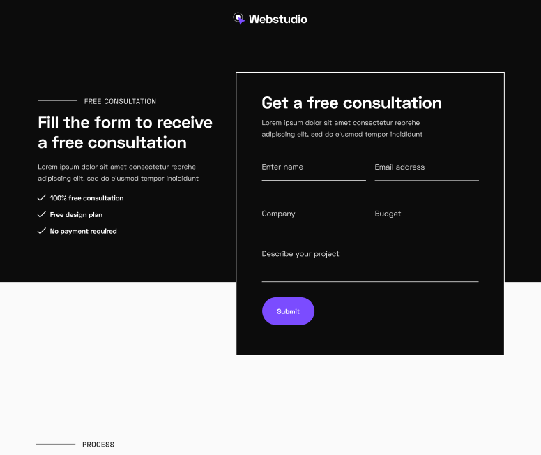 Webstudio X - Landing Page - Home Page - Web Design Agency Webflow Template