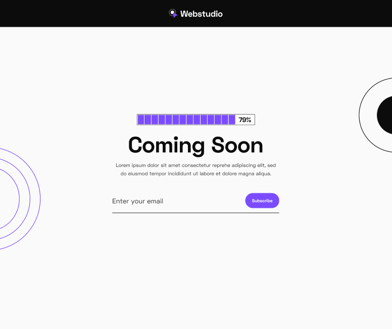 Webstudio X - Coming Soon - Home Page - Web Design Agency Webflow Template