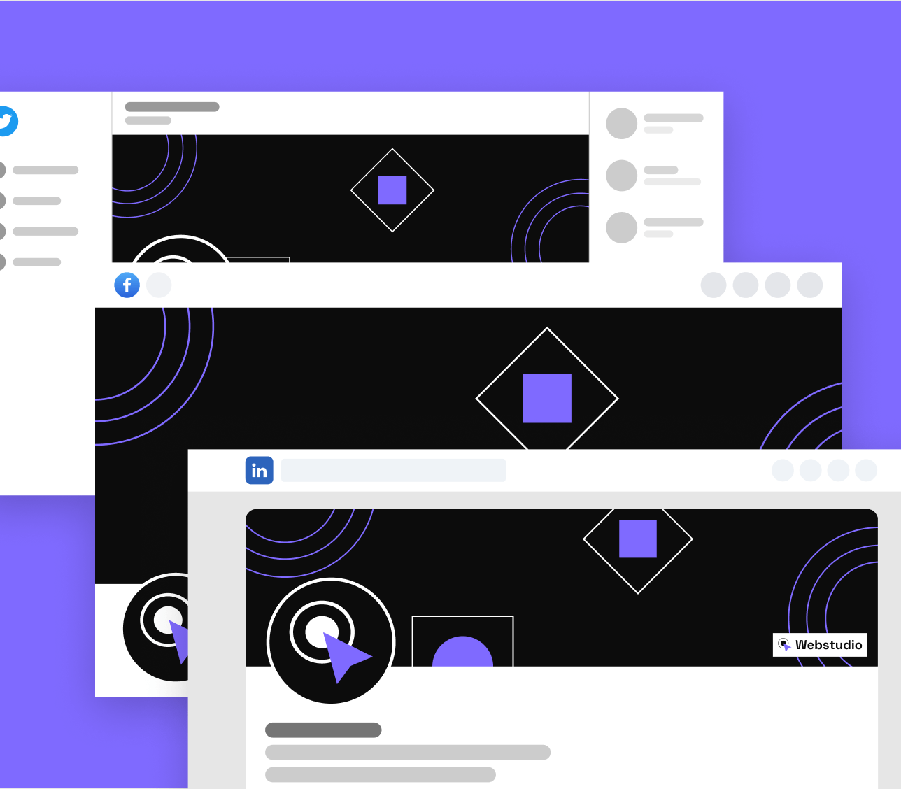 Webstudio X - Social Media Assets - Home Page - Web Design Agency Webflow Template