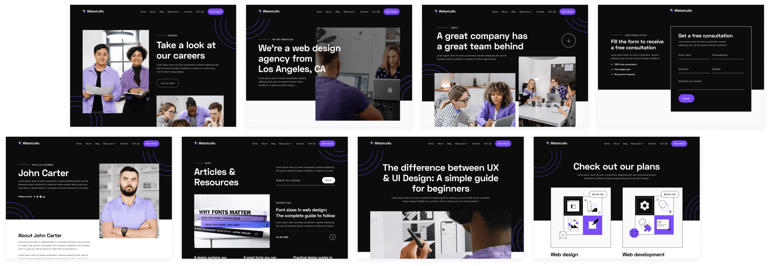 Webstudio X - Buy Now On Webflow - Home Page - Web Design Agency Webflow Template