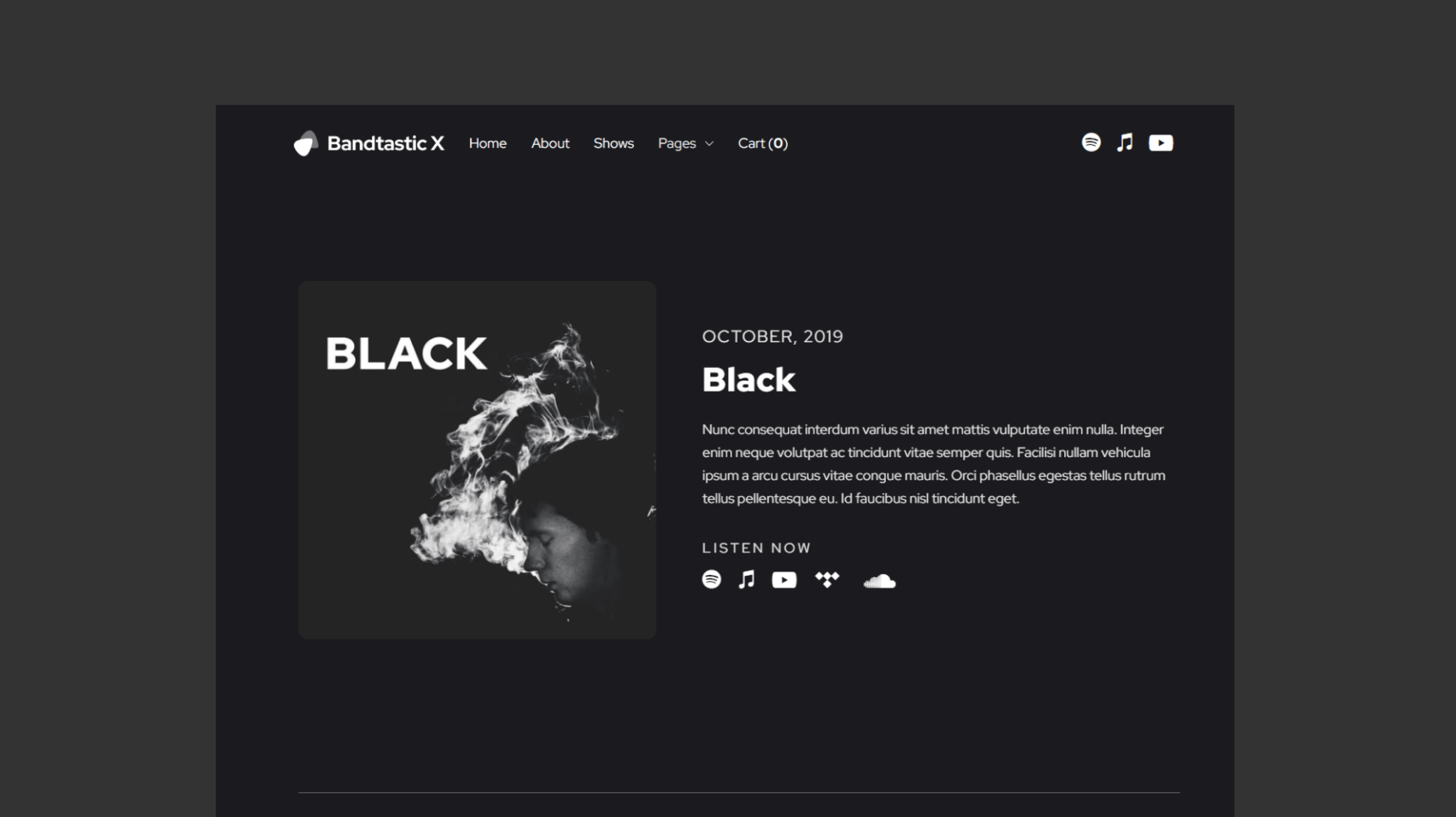 Graphic design and web design for Music X