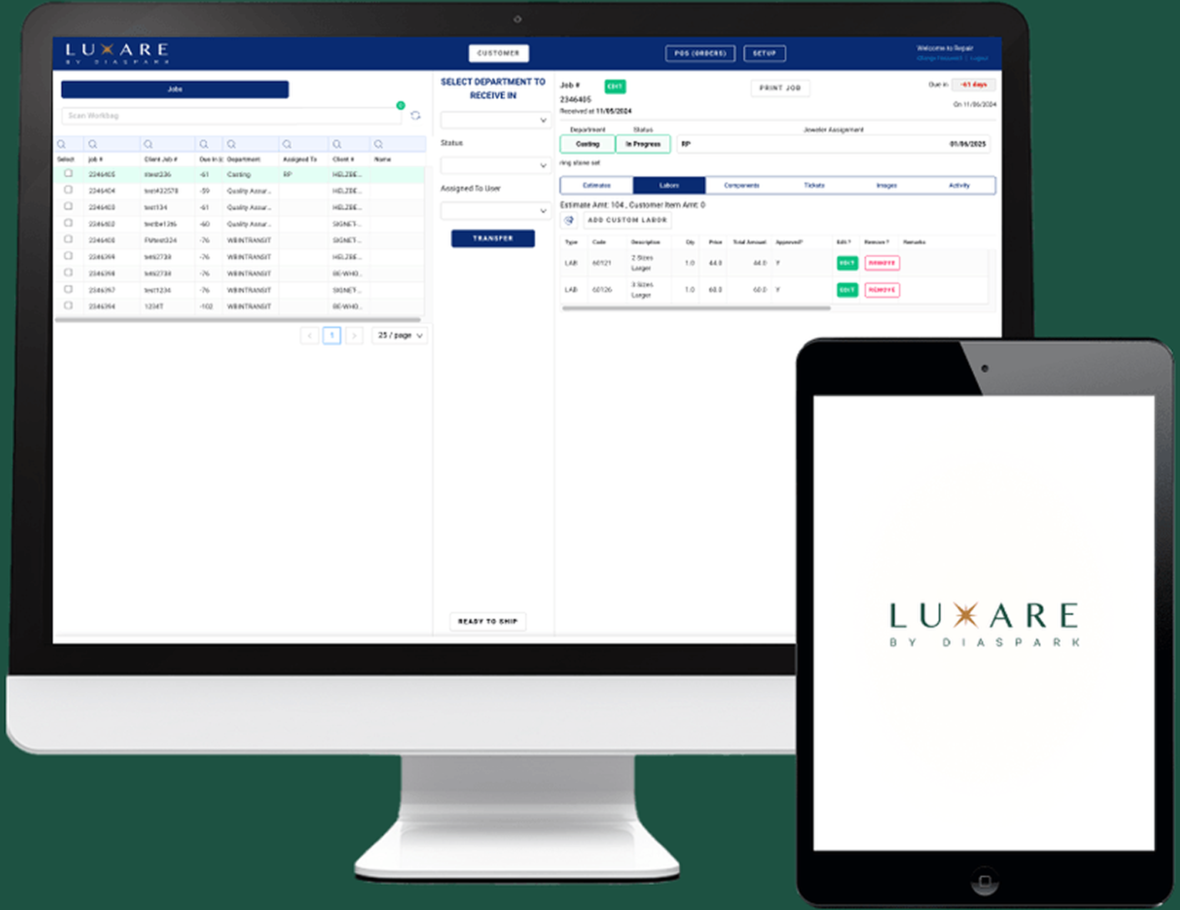 Jewelry software for streamlining operations