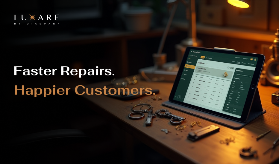 Repair shop software with Luxare by Diaspark