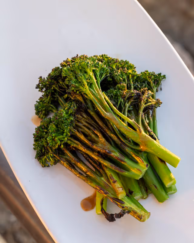 Grilled Broccolini & Balsamic Drizzle