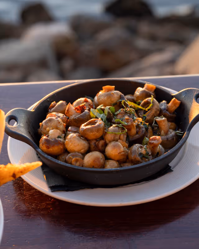 Sautéed Button Mushrooms