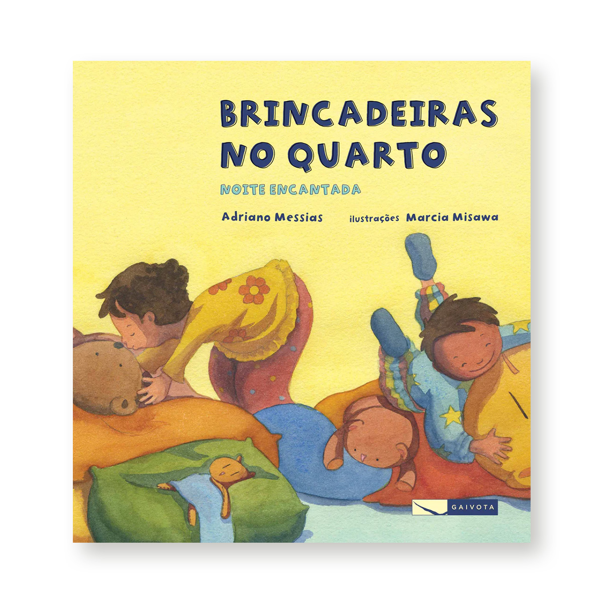 Book cover with watercolor background featuring a bare tree branch and the title 'Saudade de caqui' by Marcia Misawa.