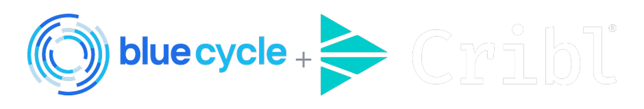 Blue Cycle and Cribl Hero Logo
