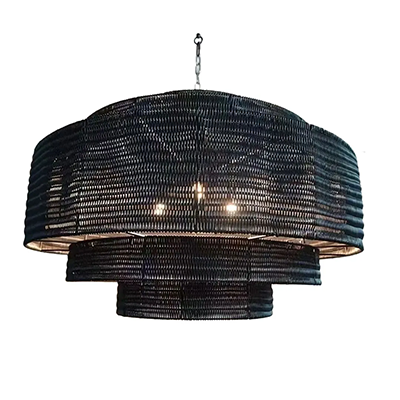 Large Crystal Beaded Chandelier 