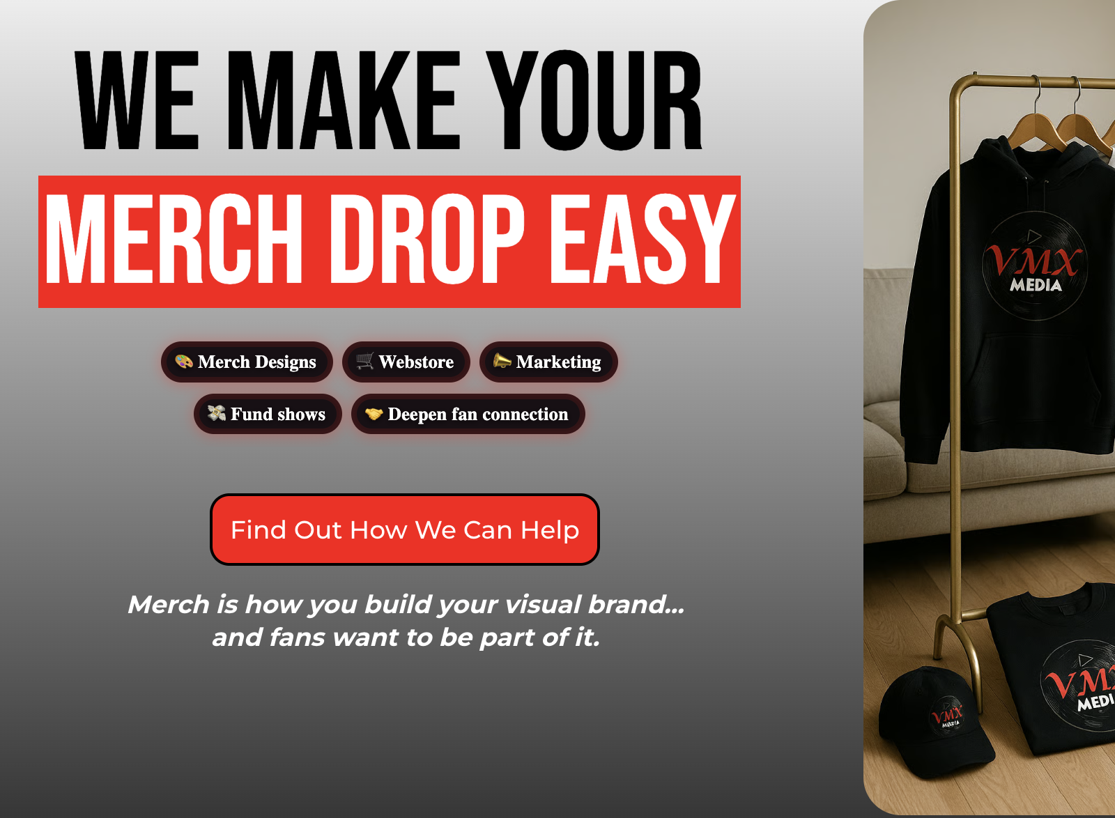 Merch Agency Website