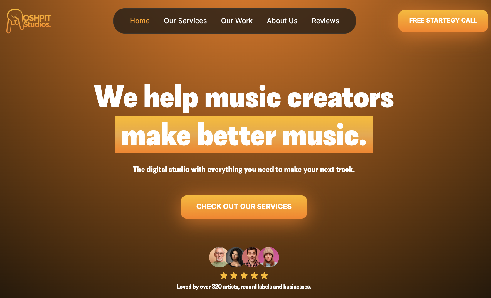 Digital Music Studio Website