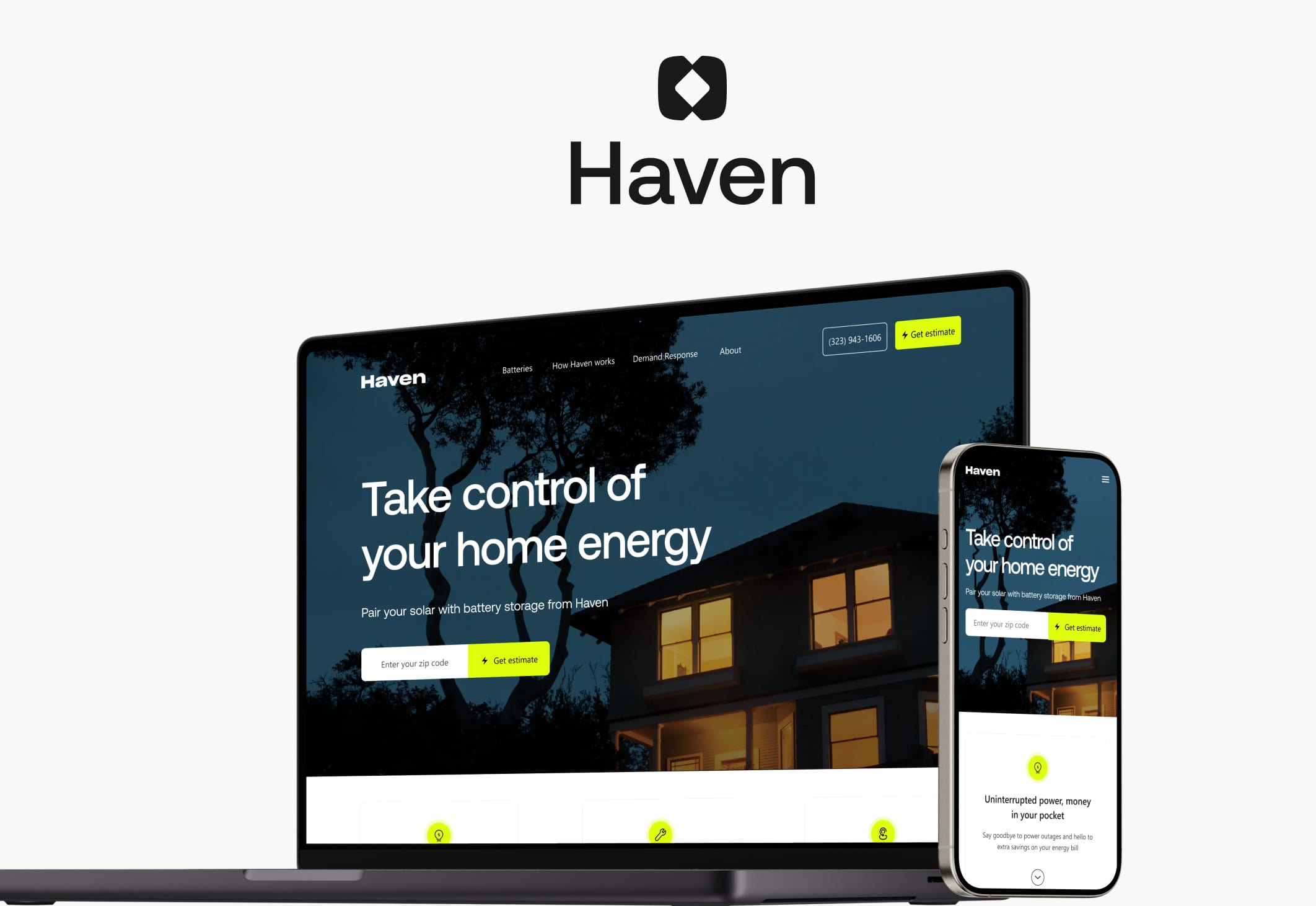Haven webflow website