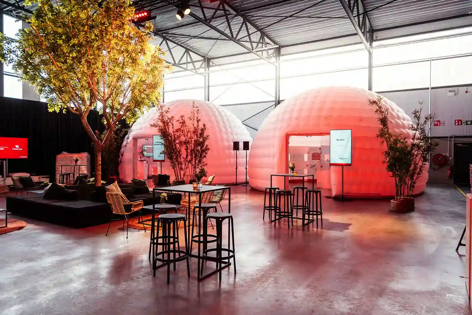 Productpresentatie in een dome