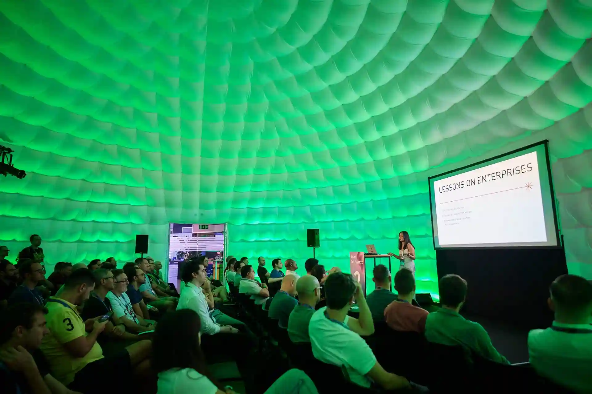 Dôme comme espace de détente à l'intérieur