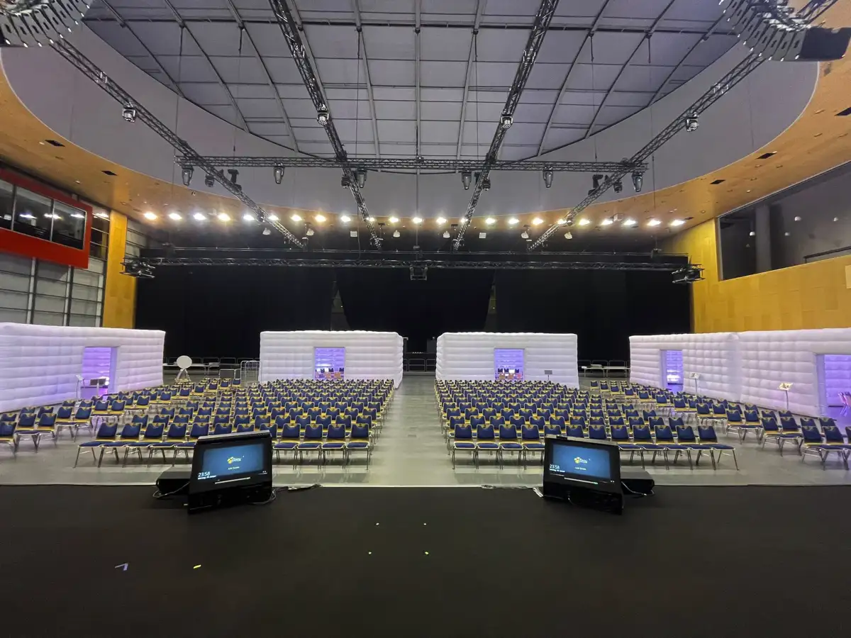 Cube gonflable quick install